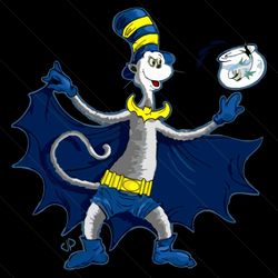 The Bat In The Hat Svg, Trending Svg, Dr Seuss Svg, Cat Partner Svg, Thing Svg, Cat In Hat Svg, Catinthehat Svg, Thelora