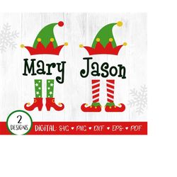 elf svg, christmas svg, elf name svg, elf monogram svg, christmas shirt design, elf christmas kids, cut file, cricut, el