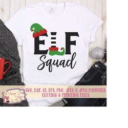 elf svg - elf squad svg - christmas svg - squad svg - elf hat svg - christmas elf svg - files for silhouette studio/cric