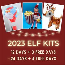 Elf Kit 2023, Elf Kit 24 Days, Elf Kit for Older Kids, Elf Kits 2023 for Toddlers, Elf Kit SVG, Elf Kit for Boys, Elf Ki