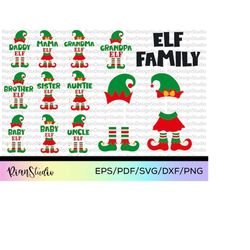 elf svg bundle | elf family svg | christmas elf svg bundle | matching christmas shirts | elf family svg | family elves |