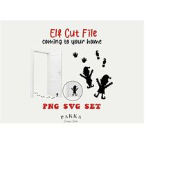elf and footprints for door decoration,svg ready to use,elf tracking,christmas home, cricut digital download file for ch