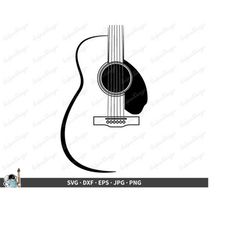 Guitar SVG Guitarist Clip Art Vector Guitar Clipart Guitar Cricut Guitar Cut File Guitar Silhouette Guitar Music svg dxf