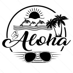 aloha summer beach svg
