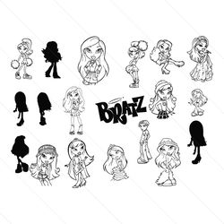 bratz svg bundle, bratz svg, bratz, bratz, fashion, bratz, fashion