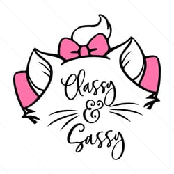 classy and sassy cat svg, aristocats svg, marie cat svg, sassy meow svg, disney svg