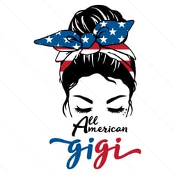 all american gigi 4th of july svg