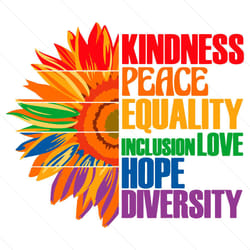 kidness peace equality inclusion love hope diversity, peace lovesvg,