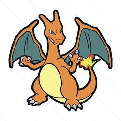 charmeleon charizard pokemon logo svg, happy pokemon svg,