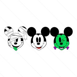 Mickey Mouse Custom Halloween Logo SVG