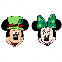 disney mouse saint patrick day gift svg :