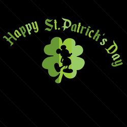 patricks day mickey mouse shamrock svg
