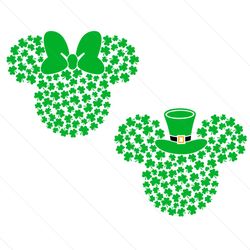 st patricks day mouse shamrock svg
