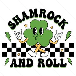 shamrock and roll svg, retro st patricks svg, funny st patricks day svg, st patricks day svg, st pattys day svg, st patricks day shirt