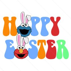 happy easter day elmo cartoon svg