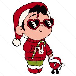 santa baby benito christmas bad bunny gift svg