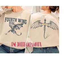 basgiath war college double-side digital file, rebecca yarros png, fourth wing png, xaden riorson, dragon rider svg, rom