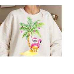 tropical palm christmas tree png tropical aloha christmas holiday beach santa claus pink coastal christmas in july palm