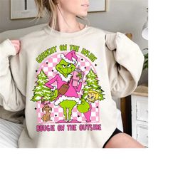 pink bougie christmas grinch pink png, bougie preppy grinch png, preppy grinch png, bougie preppy grinch svg, bougie gri