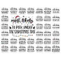 Most Likely To Christmas svg, Funny Christmas Shirt svg, Family Christmas Shirt svg, SVG File for Cricut, Silhouette, PN