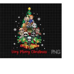 Horror Movie Christmas Png, Very Merry Chrisitmas Png, Retro Christmas Sublimation, Scary Movie Christmas, Spooky Christ