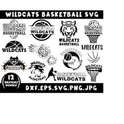 wildcat basketball svg bundle, wildcats png bundle, sports svg, wildcats svg, game day svg, wildcats png, svg files for