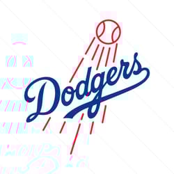la dodgers vector baseball logo svg, happy sport svg