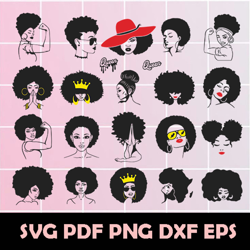 Afro Woman SVG , Afro Queen.jpg