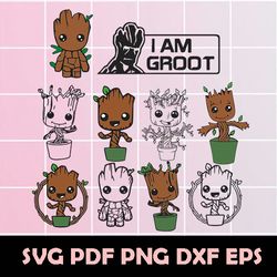 Baby Groot SVG, Baby Groot Vector, Baby Groot Clipart, Baby Groot Png, Baby Groot Eps, Baby Groot Dxf, Baby Groot
