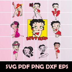 betty boop bundle svg, betty boop clipart, betty boop png, betty boop eps, betty boop dxf, betty boop vector, betty boop