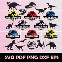 Jurassic Park Bundle SVG, Jurassic Park Clipart, Jurassic Park Vector, Dinosaurus Svg, Dinosaurus Clipart,Dinosaurus Vec