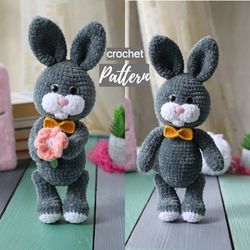 Crochet plush bunny amigurumi pattern Eng PDF