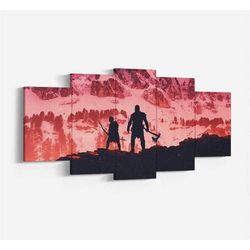 god of war game canvas/poster wall art, god