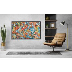 abstract painting canvas/poster print, modern wall art, abstract