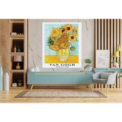 vincent van gogh sunflowers canvas print, van gogh