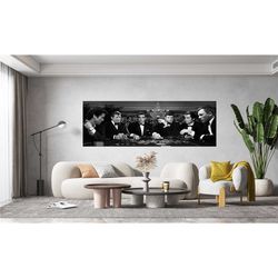 james bond poker game canvas painting, james bond