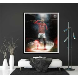 manchester united, marcus rashford canvas/poster, man utd, football