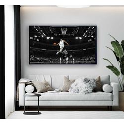 giannis antetokounmpo flying canvas wall art, giannis antetokounmpo