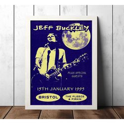 jeff buckley 1995 concert poster - music fan