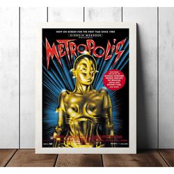 metropolis (1927) classic vintage movie poster - film