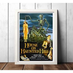 house on haunted hill (1959) classic movie poster