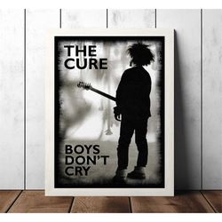 the cure boys don't cry music vintage poster