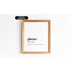 phone definition poster, high quality definition prints, home