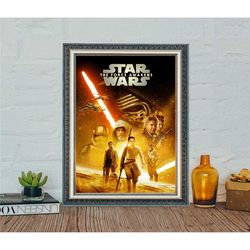 star wars the force awakens movie poster, classic