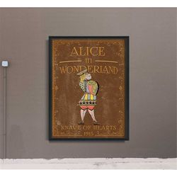knave of hearts 1915 alice in wonderland poster,