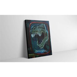 jurassic park movie poster canvas print - jurassic