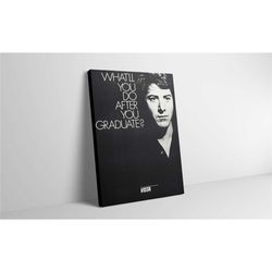 the graduate movie poster canvas print - the