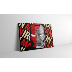 iron man canvas print wall art marvel comics