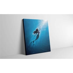 little mermaid ariel canvas wall art - little