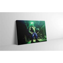 the hulk canvas print - marvel comics hulk